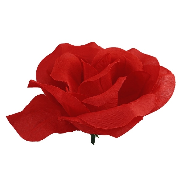 Household Table Handcraft Artificial Fabric Flower Rose Petal Head Decor # 3
