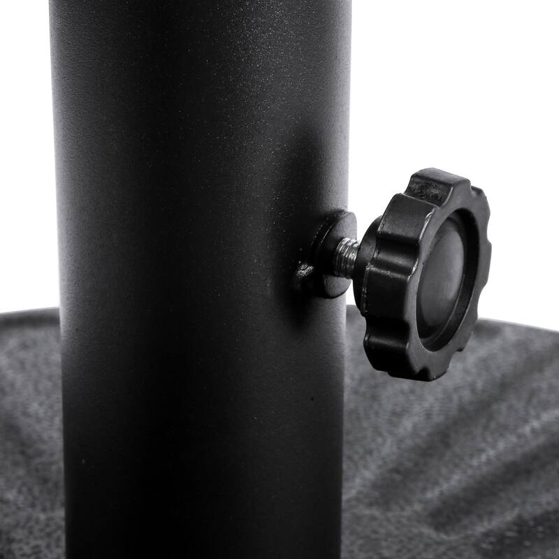 Newport 55-lb Fillable Round Patio Market Umbrella Base Stand - N/A