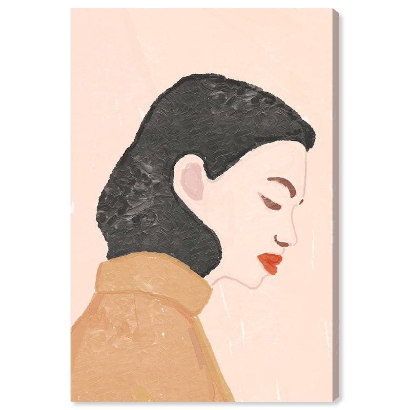 Wynwood Studio Canvas Fashion and Glam Calm Please Brown and Light Brown Modern & Contemporary Wall Art Canvas Print