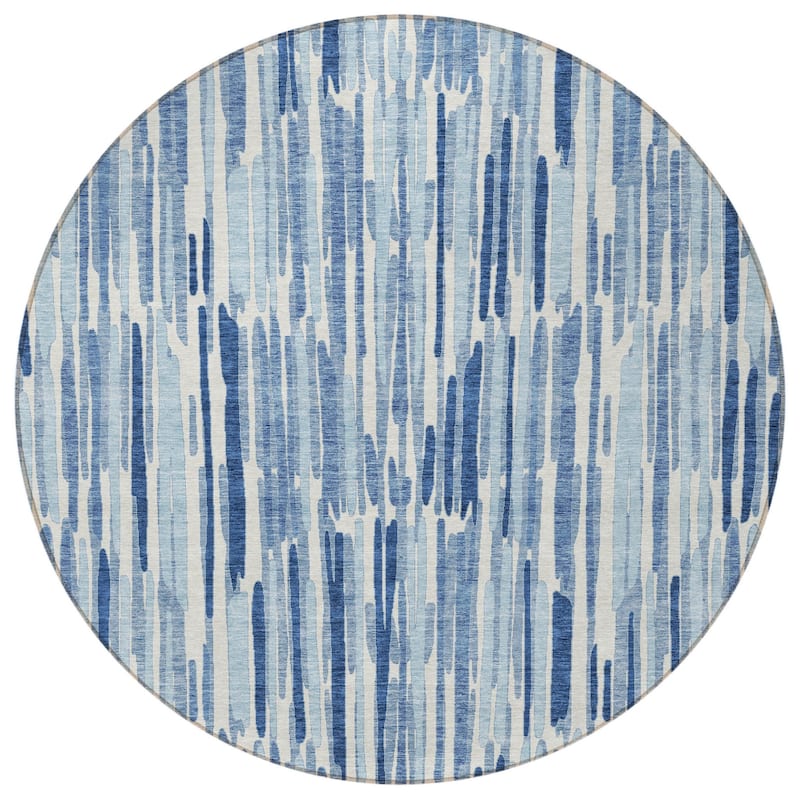 HomeRoots Abstract Transitional Rectangle Outdoor Rug