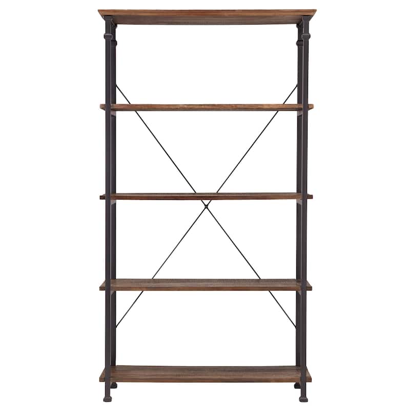 Myra Vintage Industrial Rustic 40-inch Bookcase by iNSPIRE Q Classic