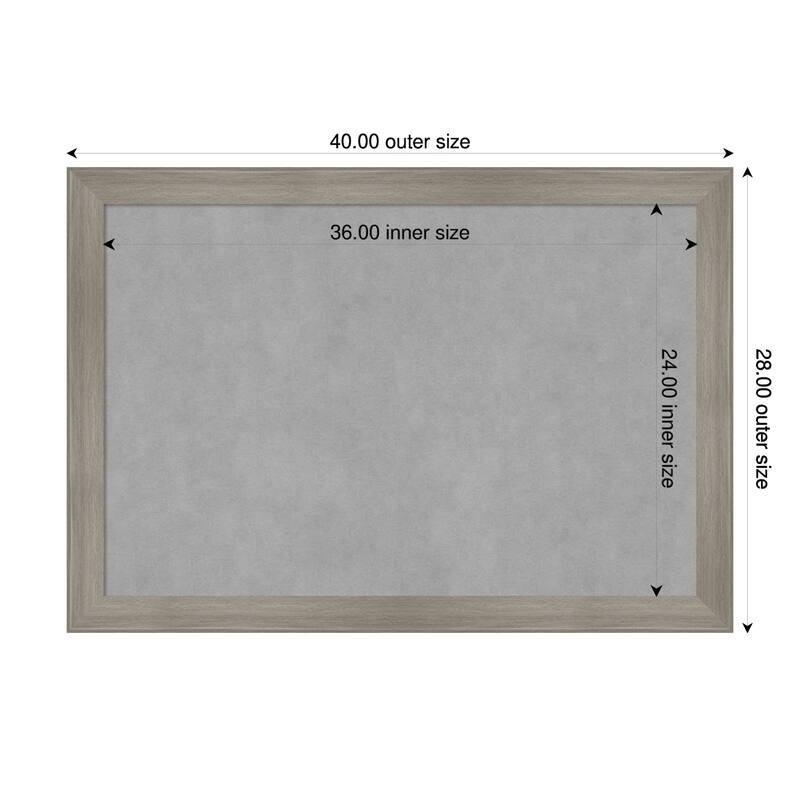 Amanti Art Grand Cherry Narrow Framed - 40 x 28 in - Grand Greywash Narrow