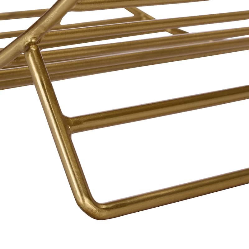 SEI Furniture Torryann Metal Log Holder - 18"W x 12"D x 18"H