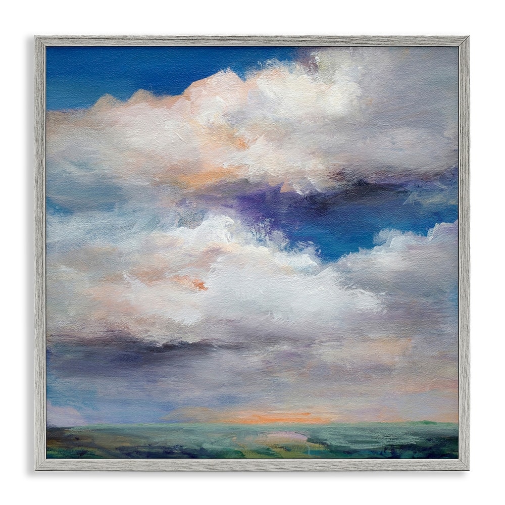 Stupell Restless White Clouds Framed Giclee Art Design By Karen Hale