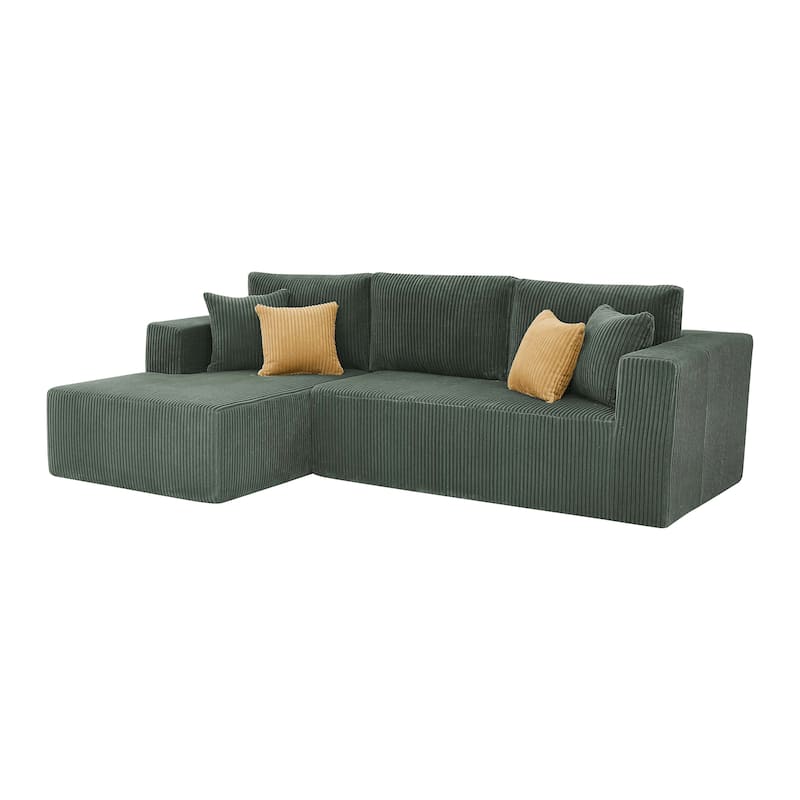 Modern L-Shaped Cloud Modular Sectional Sofa with Chaise Lounge