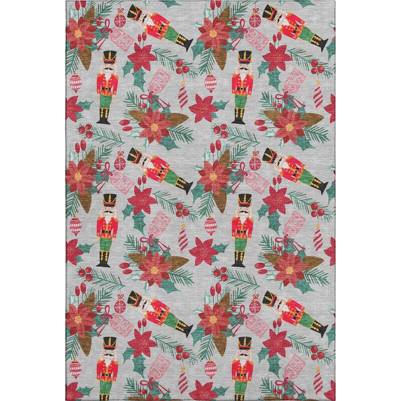 Premium Washable Super Soft Holiday Nutcracker Mayfield Rug