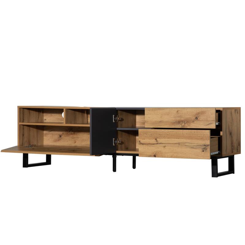 TV Stand for 80 inhc TV with Double Storage Space