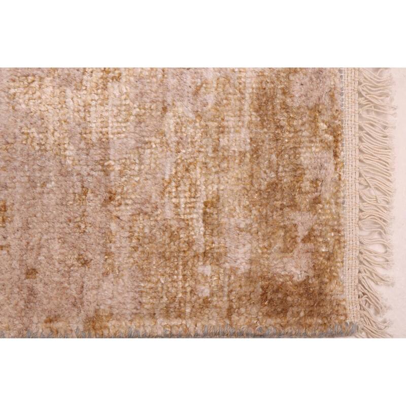 ECARPETGALLERY Hand-knotted Legacy Brown Silk, Wool Rug - 2'7 x 16'0