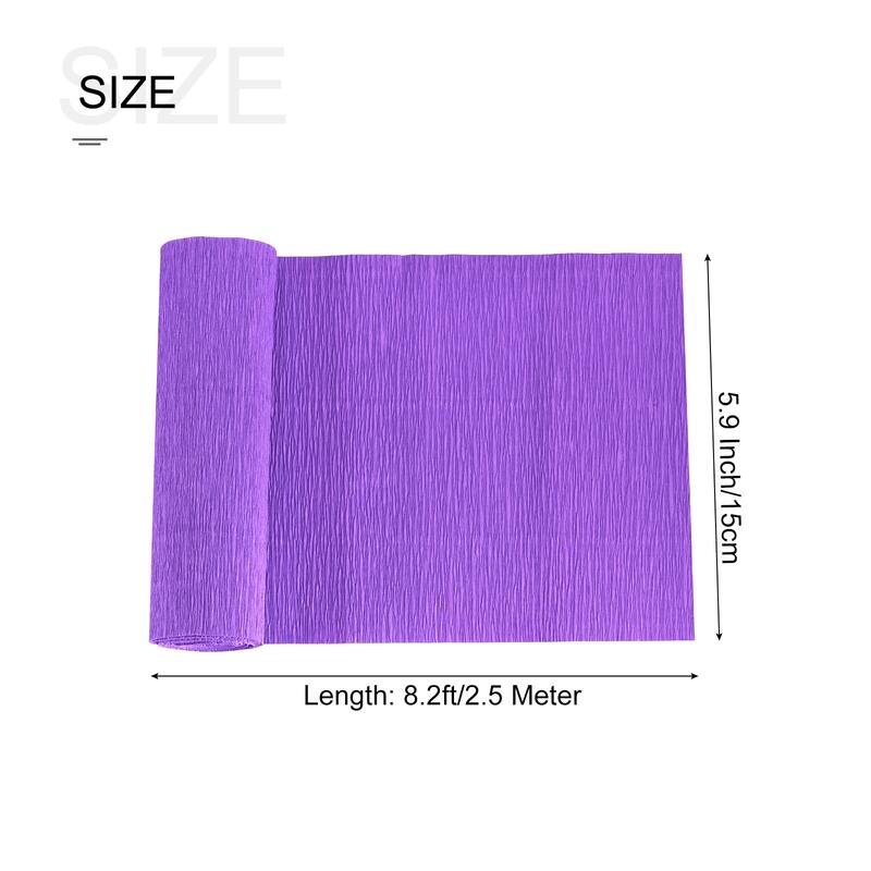Crepe Paper Roll Crepe Paper Decoration 8.2ft Long 5.9 Inch Wide 1pcs - Dark Purple