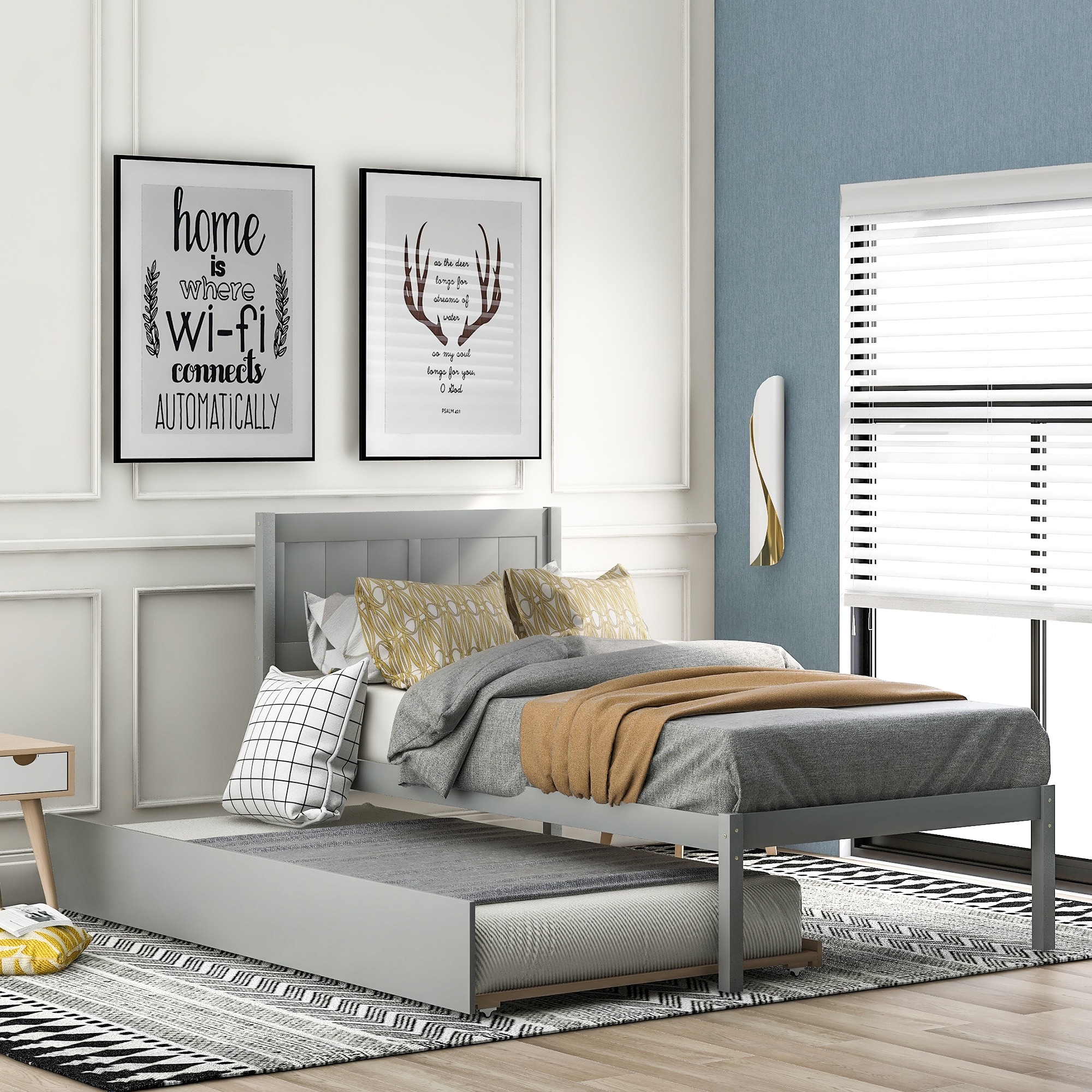 Solid pine twin sale bed