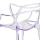 preview thumbnail 8 of 8, Transparent Fluid Style Stacking Side Chair - Accent & Side Chair - 21.5"W x 23"D x 32.25"H