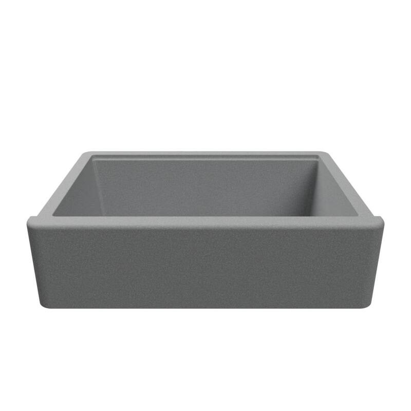 Self-Trimming Quartz Composite 33" Farmhouse Single Bowl Kitchen Sink