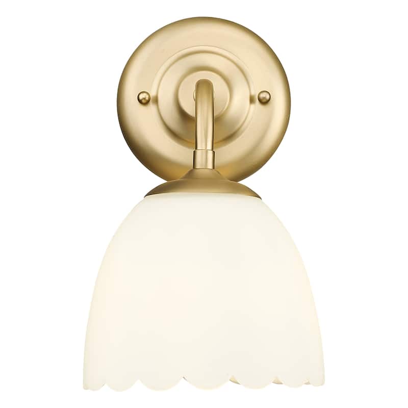 Golden Lighting Dorinda 1-light Wall Sconce in Brushed Champagne Brass