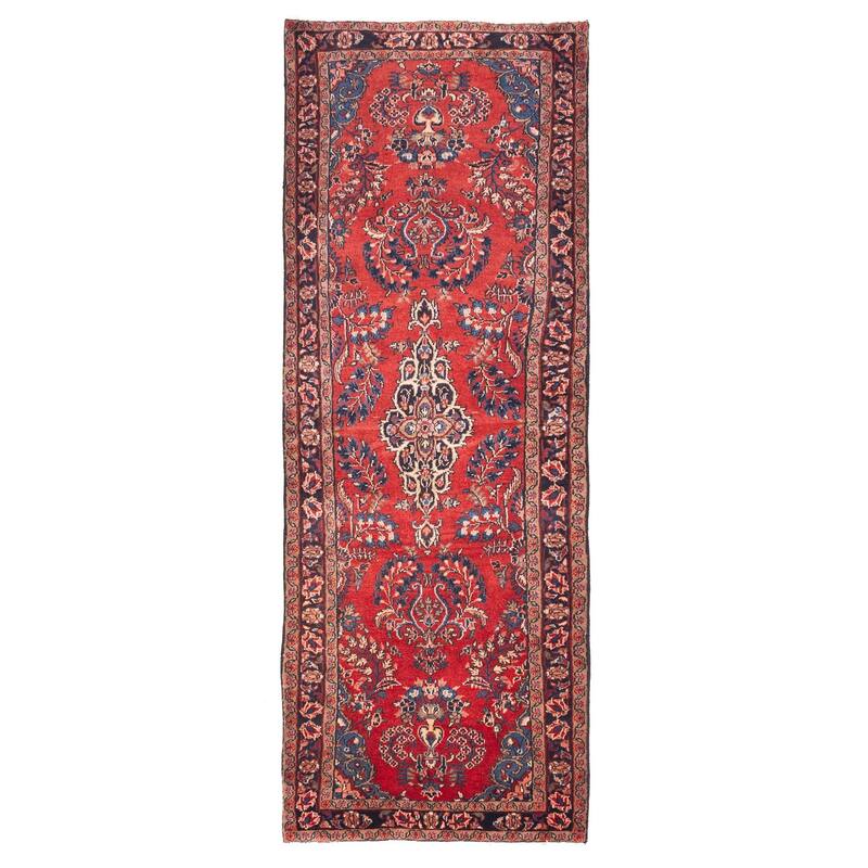 ECARPETGALLERY Hand-knotted Andelz Red Wool Rug - 3'3 x 9'2