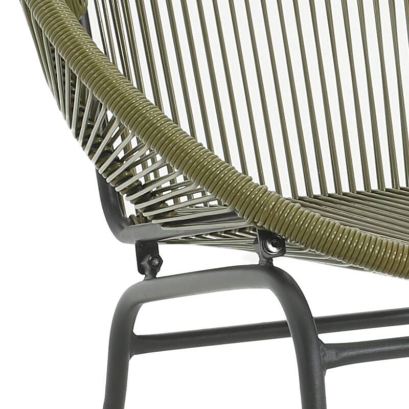 Nusa Outdoor Modern Rattan Club Chair (Set of 2) by Christopher Knight Home