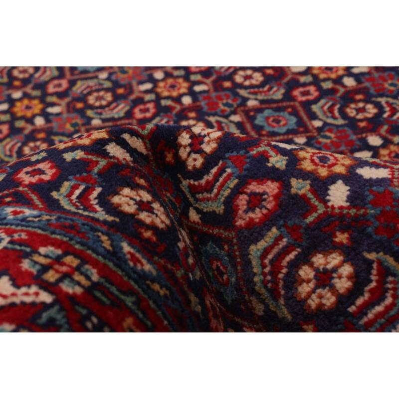 ECARPETGALLERY Hand-knotted Andelz Navy Wool Rug - 3'5 x 10'0