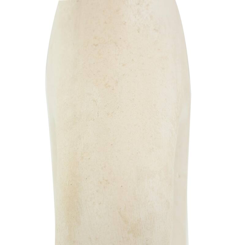Paper Mache Abstract Double Handle Decorative Vase - Beige - Roche River Decor