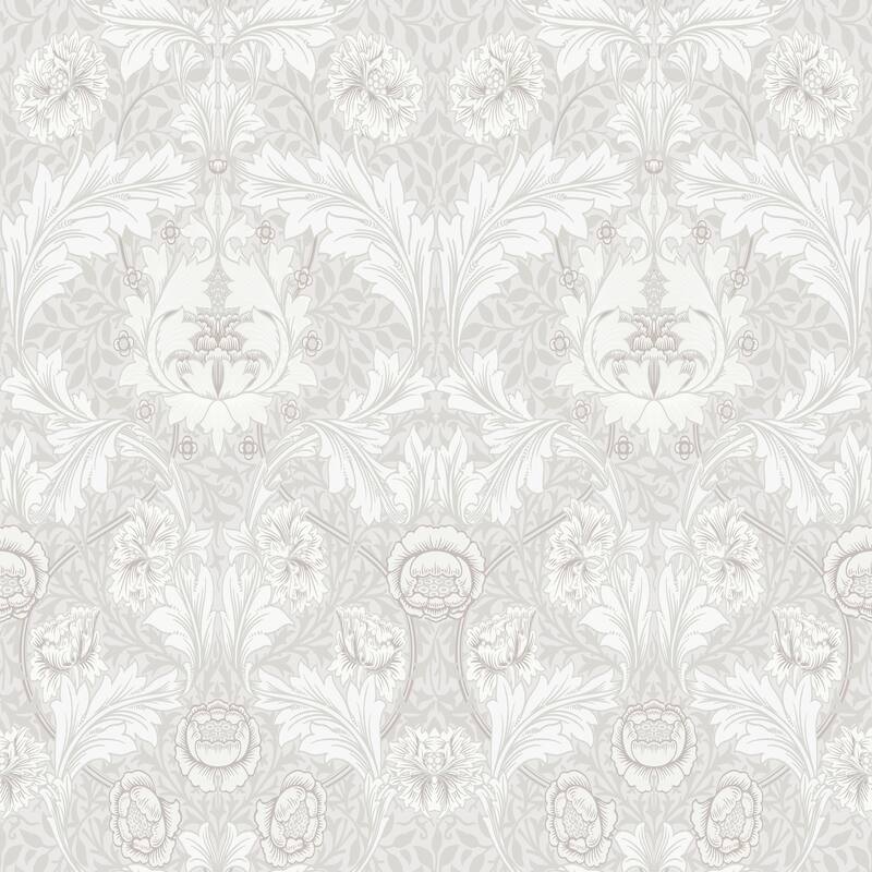 Myrtle Dove Floral Ogee Wallpaper