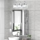 preview thumbnail 3 of 24, 3/ 4 - Light Modern Glam Luxuriou Dimmable Crystal Bathroom Vanity Light Linear Wall Light