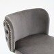 preview thumbnail 6 of 21, Swivel Barstools Adjusatble Seat Height With Gold-plating Base,Classic Velvet Upholstered Bar Stools,Set of 2