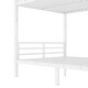 preview thumbnail 10 of 10, White Metal Full over Full Bunk Bed with Under Bed Storage and Safety Guardrails