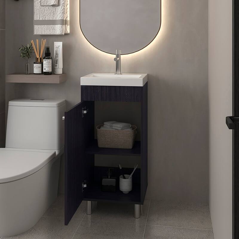 16 " Bathroom Vanity Sink Set with Cabinetry