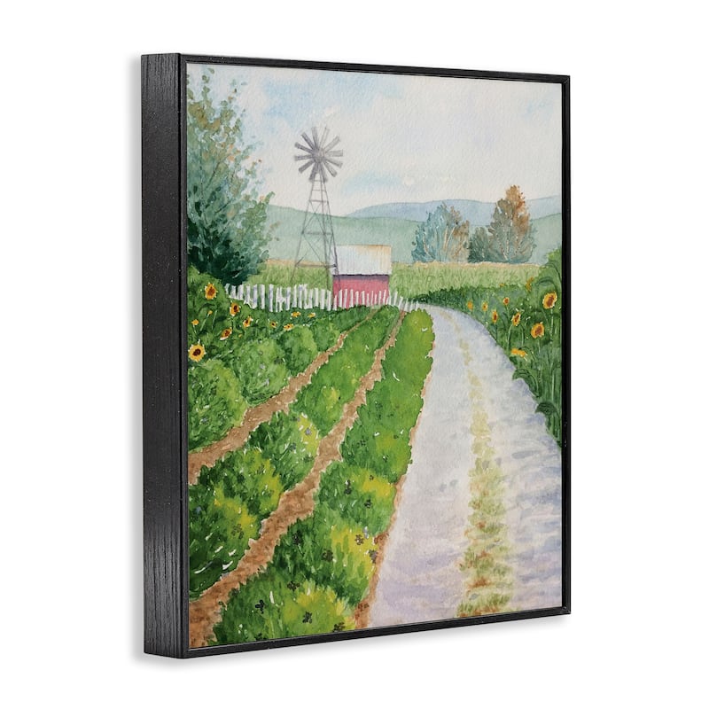 Stupell Tranquil Farm Path Framed Giclee Art Design By Stephanie Fielden