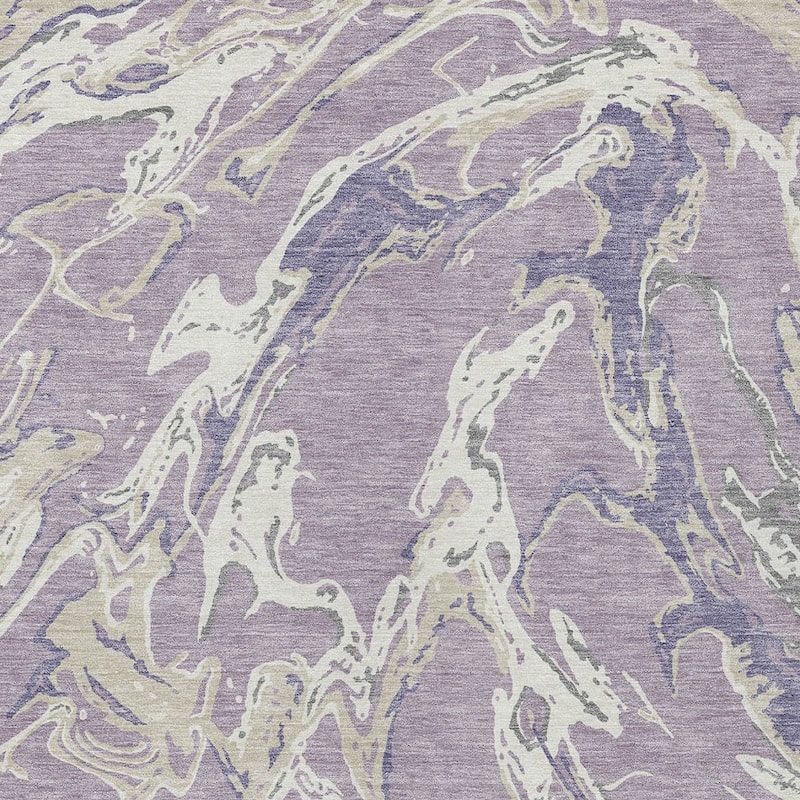 HomeRoots Abstract Transitional Rectangle Outdoor Rug