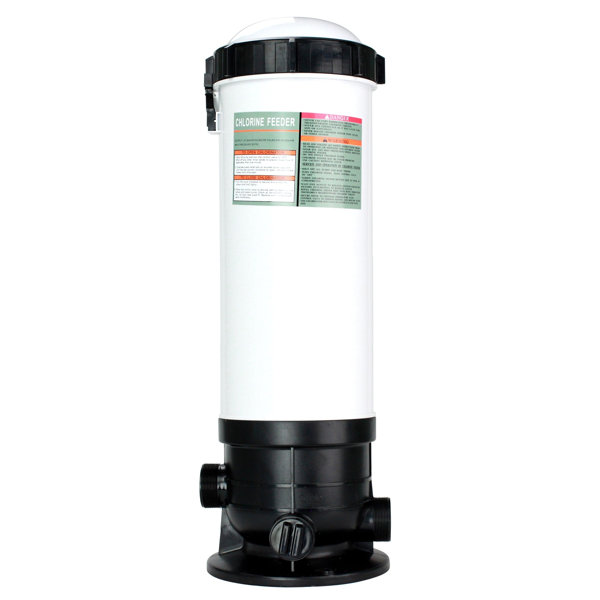 Automatic Off-Line Chlorinator Chemical Feeder 65lb Capacity