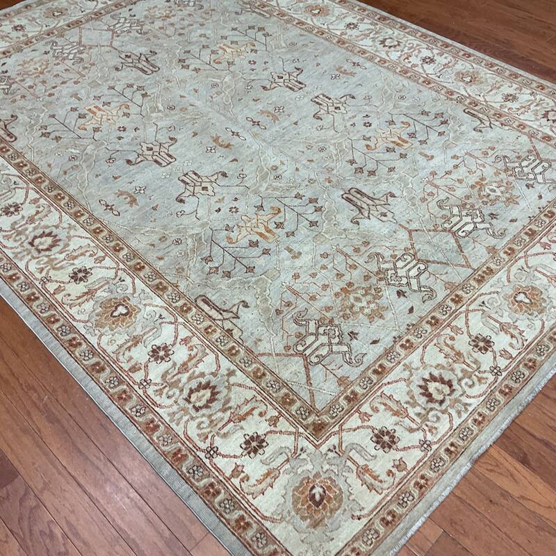 HERAT ORIENTAL Handmade Oushak Wool Rug - 6'5" x 8'7"