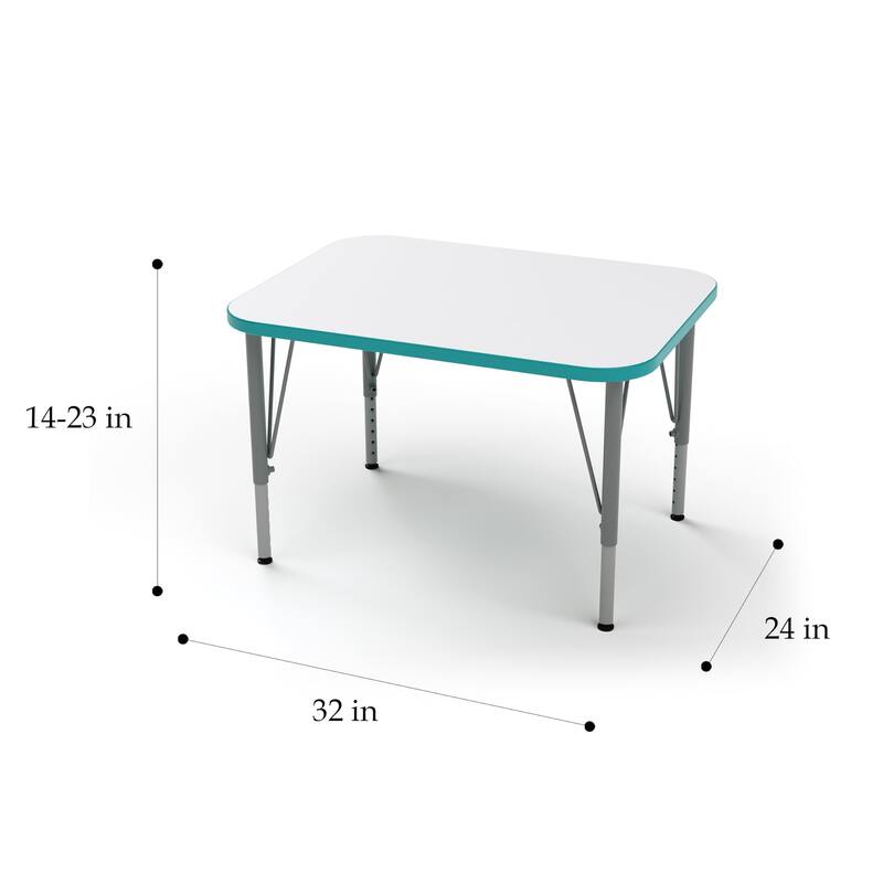 Tot Mate Versa Kids Desk Rectangle 27" x 20" Classroom Table