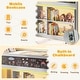 preview thumbnail 10 of 18, Gymax Kids Loft Bed w/LED Lights Chalkboard & Removable Bookcase