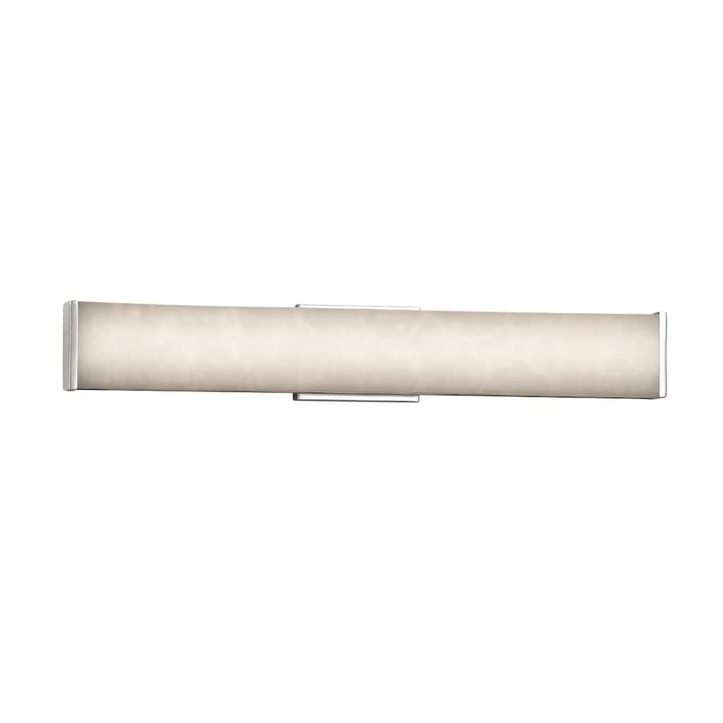 Justice Design Clouds Latitude 29-inch Polished Chrome ADA LED Wall/ Bath bar
