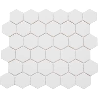Emser Tile Rezone - 11" x 13" Hexagon Geometric Mosaic Wall Tile -