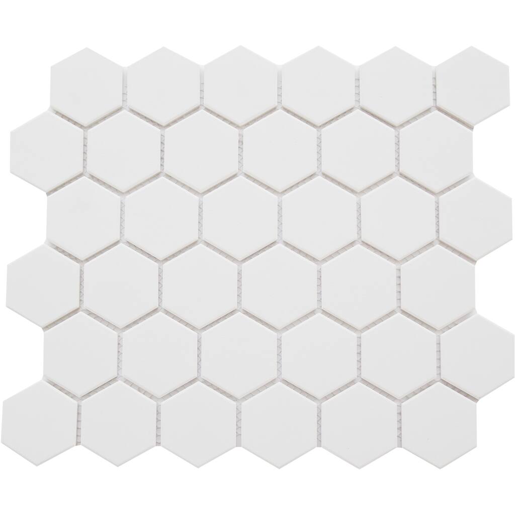 Emser Tile Rezone - 11" x 13" Hexagon Geometric Mosaic Wall Tile -