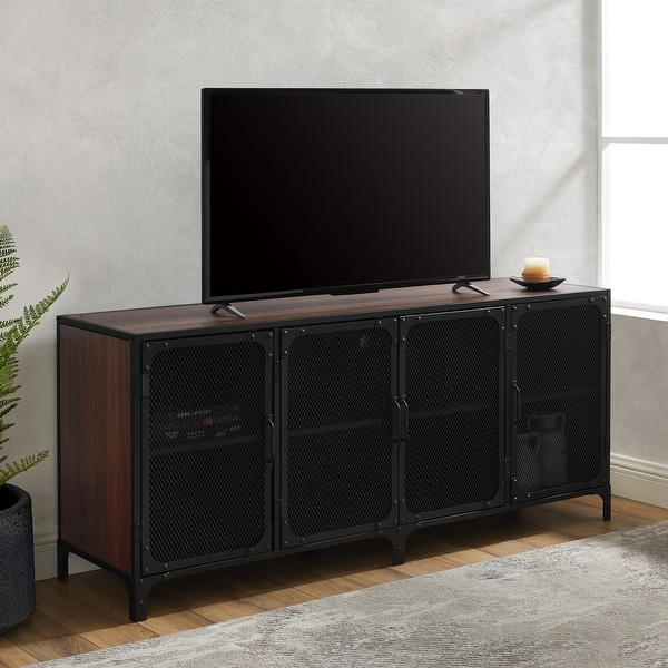 Carbon Loft Pierpont 60-inch Industrial TV Stand Console. Opens flyout.