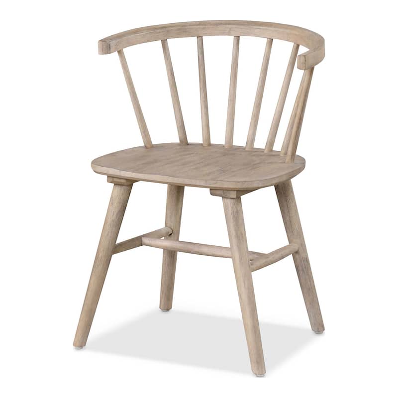 Furniture of America Galgary Mid-Century Modern Rounded Spindle Back Wood Dining Chairs (Set of 2)