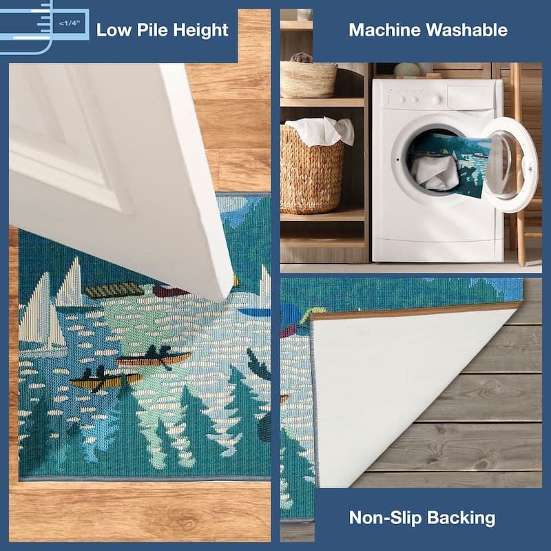 Liora Manne Esencia Lake Life Indoor/Outdoor Mat