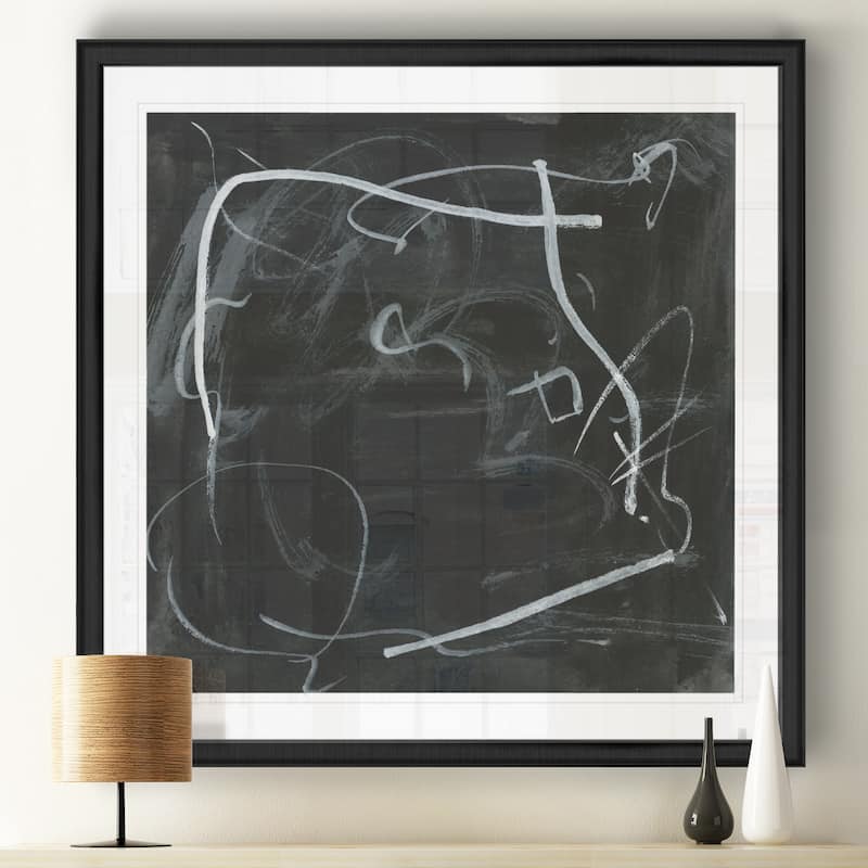 Erase I -Black Framed Print