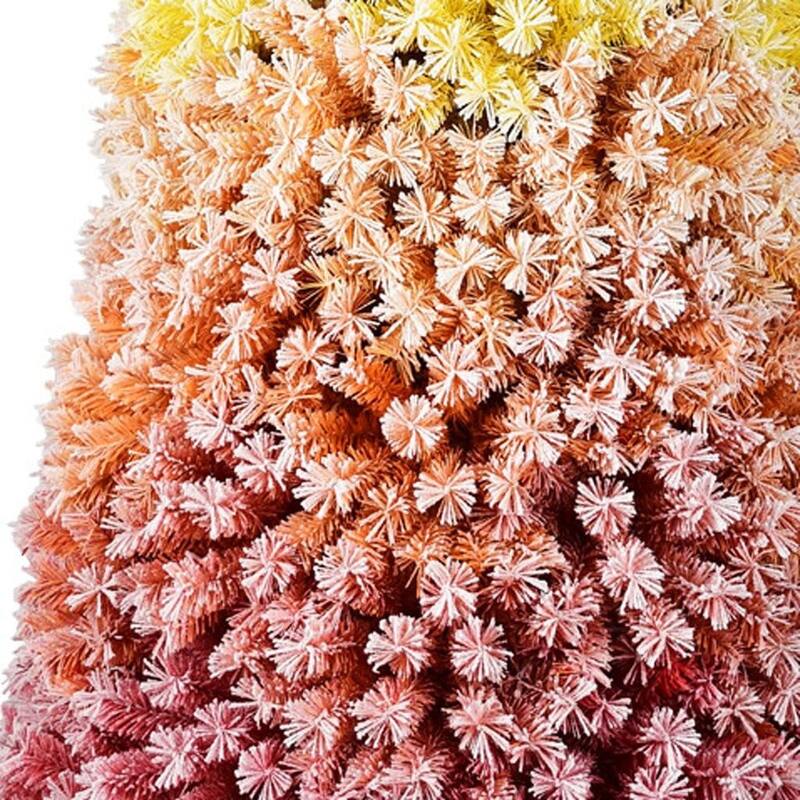 HomeRoots 6' Rainbow Full Fir Christmas Tree - 32.00 in. x 72.00 in. x 32.00 in.