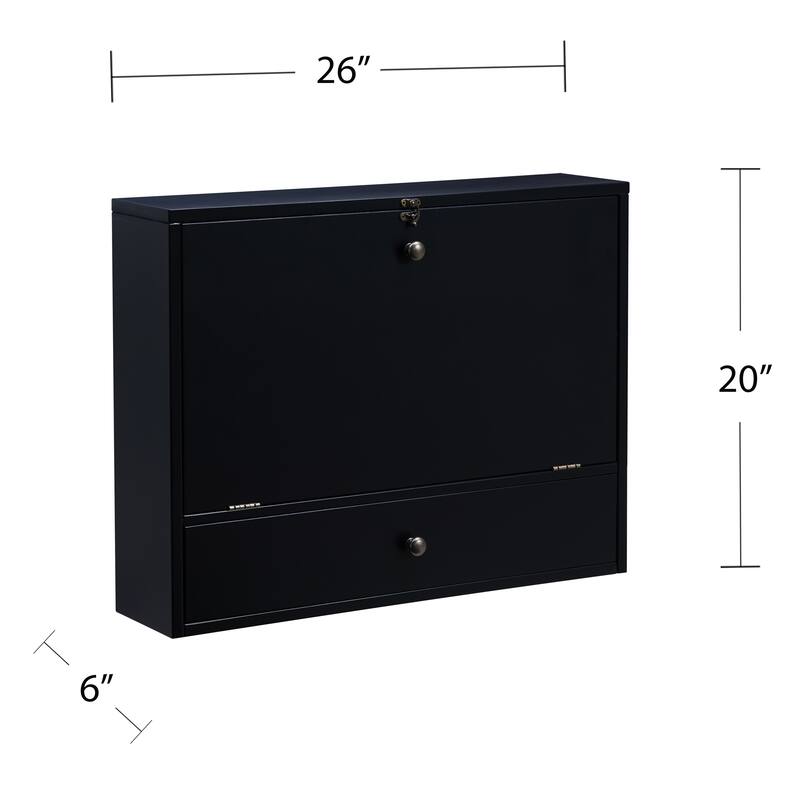 SEI Furniture Wall-mounted Folding Laptop Desk