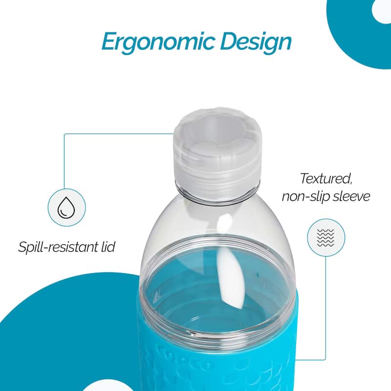 Copco Hydra Reusable Tritan Water Bottle with Spill Resistant Lid