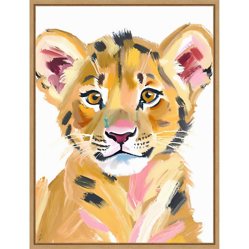 Tiger Baby by Ohkimiko Framed Canvas Wall Art