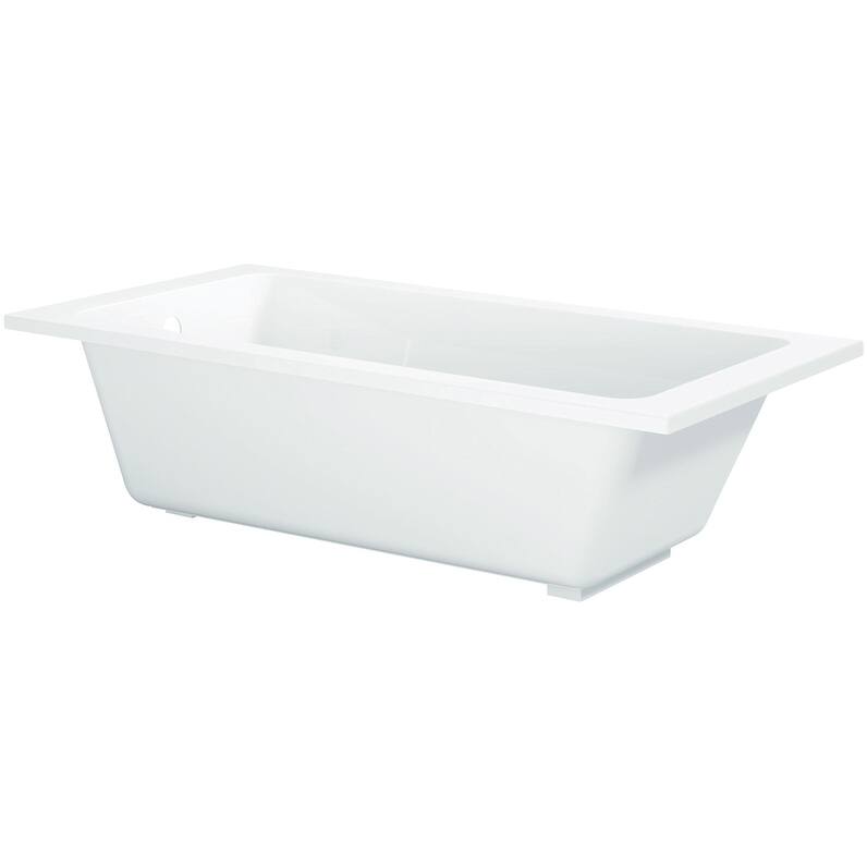 Kingston Brass VTPN673419T Aqua Eden 67" Drop In / Undermount Acrylic - Glossy White