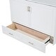 preview thumbnail 11 of 11, Full Size Pulley Structure Design Murphy Bed Wall Platform Bed, White