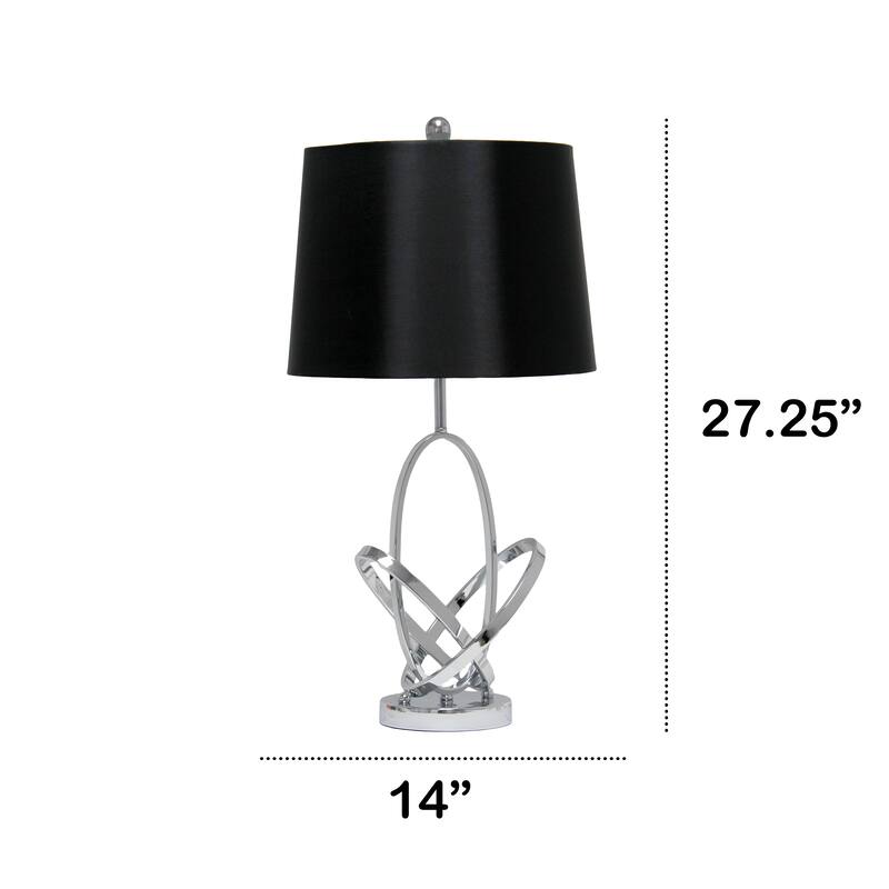 Lalia Home 27.25" Glossy State-of-the-Art Modern Entwined Table Lamp - 27.25