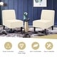 preview thumbnail 5 of 9, Costway Modern Armless Accent Chair Fabric Single Sofa withRubber Wood