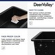 preview thumbnail 25 of 30, DeerValley Glen 32" x 19" Fireclay Rectangular Undermount Kitchen Sink