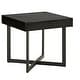 preview thumbnail 20 of 31, Eldersley Wood Finish End Table with One Drawer by iNSPIRE Q Modern Black