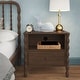 preview thumbnail 5 of 39, Max and Lily Jenny Lind Nightstand with 1 Drawer and Charging Station